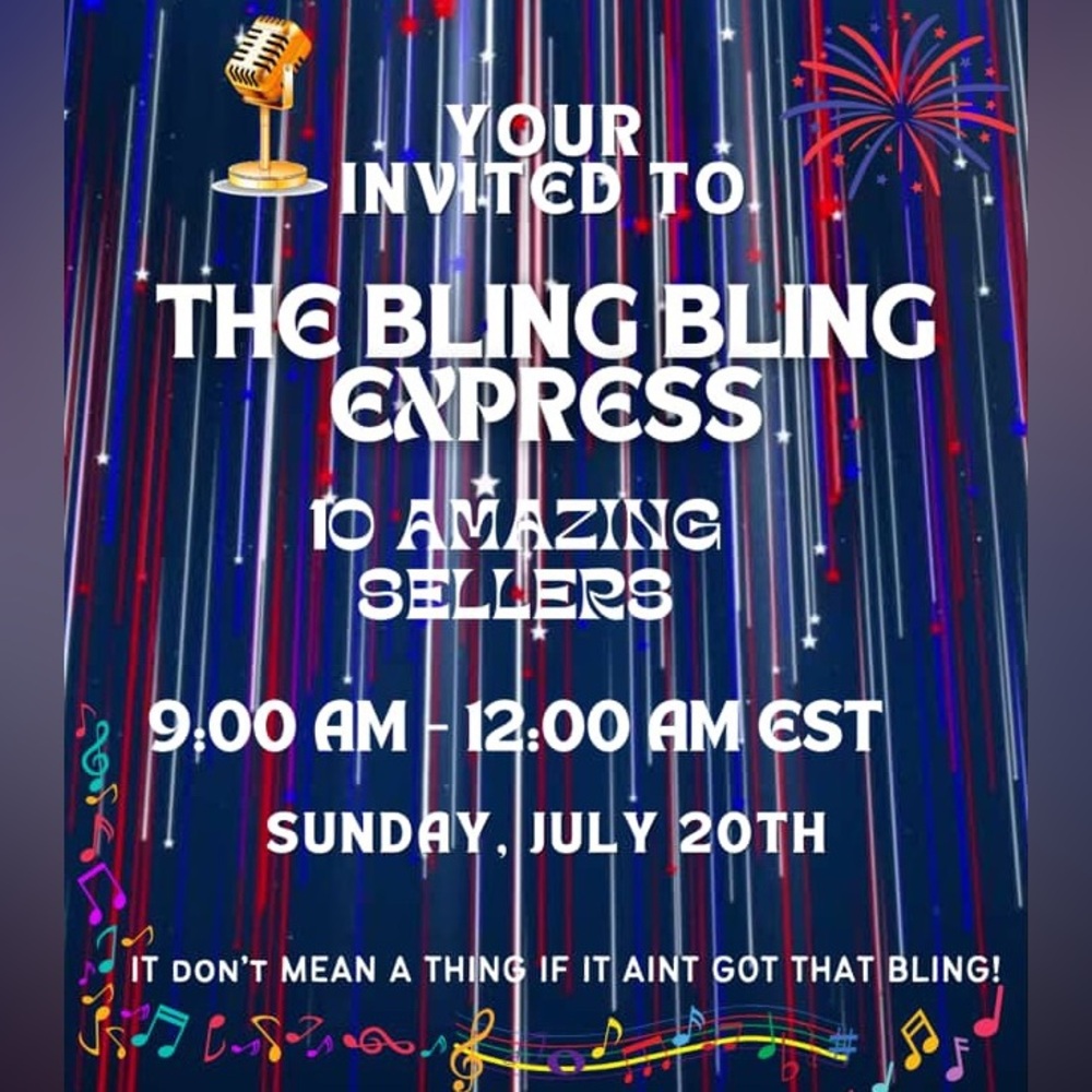 Join us for the Bling Bling Express on July 20th - Picture 2 of 2